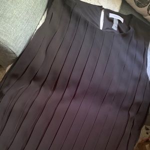 Calvin Klein Black Pleated top